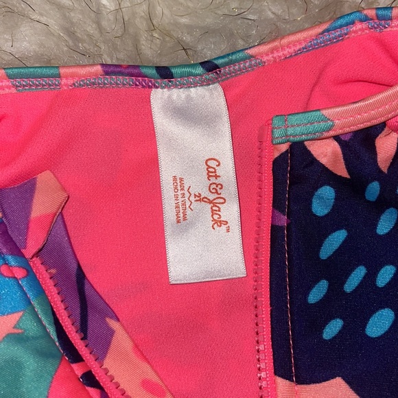 Neon tropical | 2T | Cat & Jack swimsuit - Picture 6 of 9